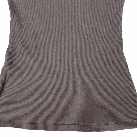 Express | Gray Ribbed Racerback Muscle Tee - Picture 7 of 16
